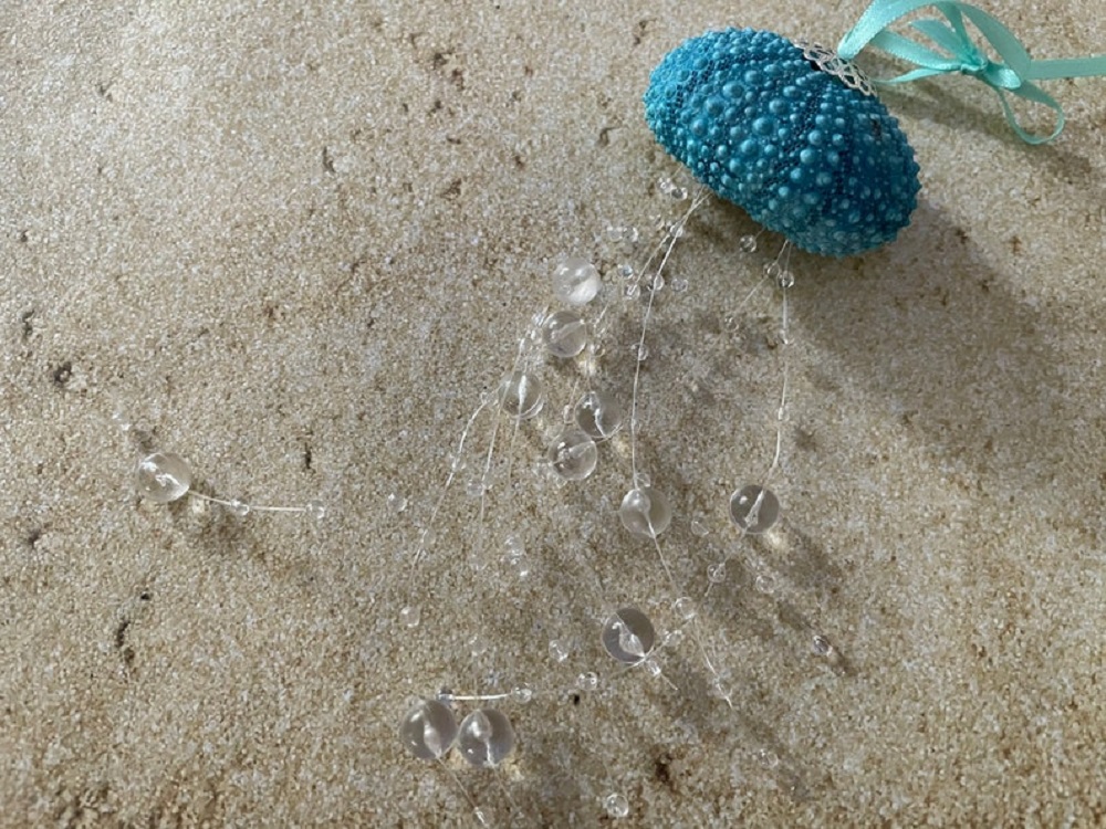 Aqua Jellyfish Ornament