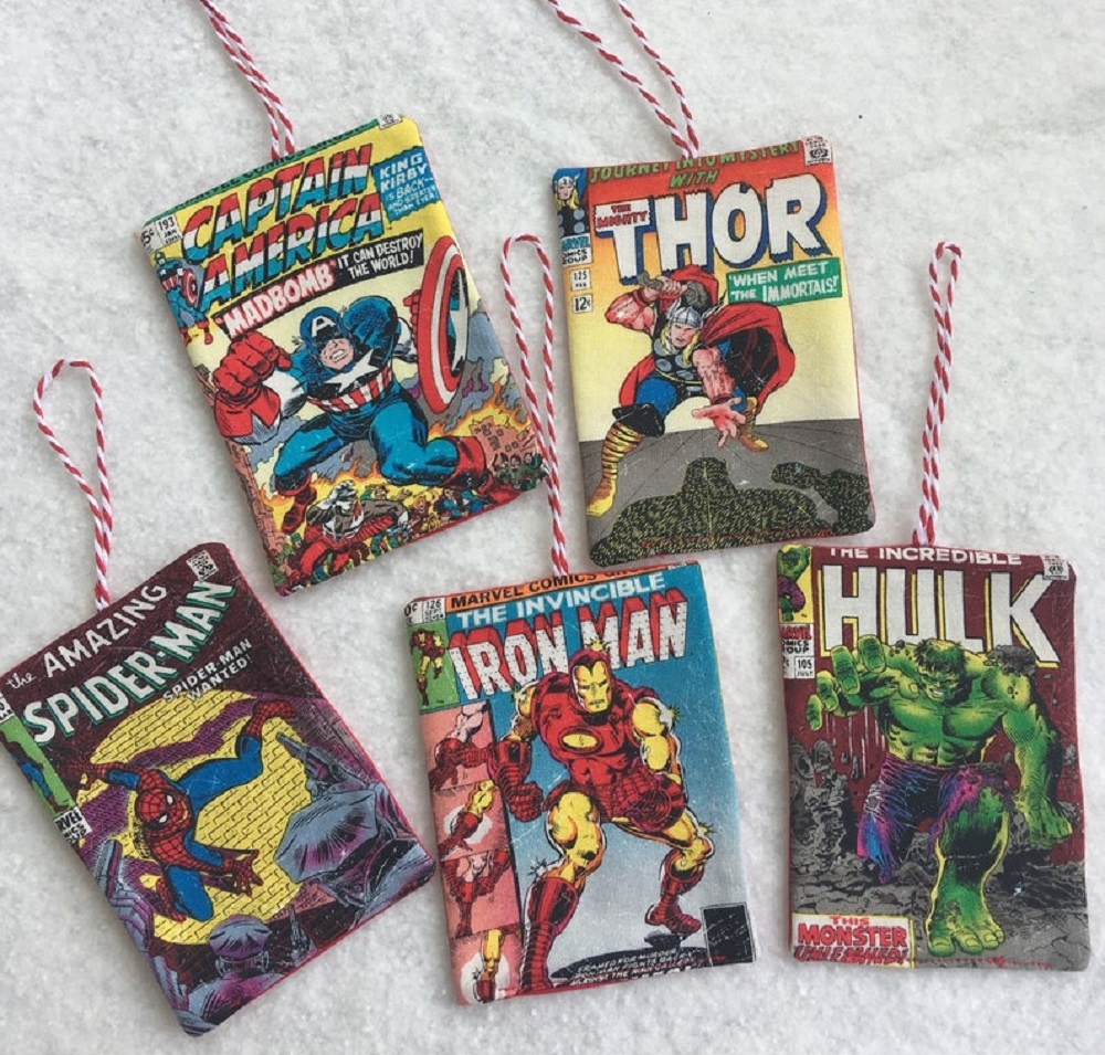 Avengers Comic Book Ornaments 