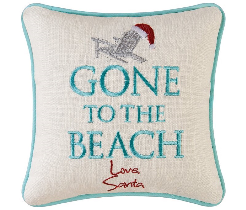 Gone The Beach- Love Santa Pillow