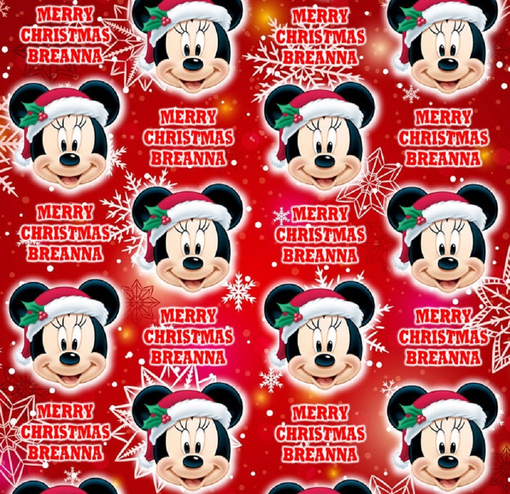 Personalized Minnie Wrapper Paper