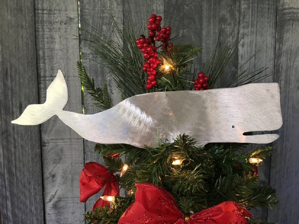 Whale Christmas Tree Topper