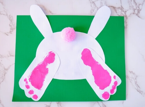 Bunny Footprint Easter Craft