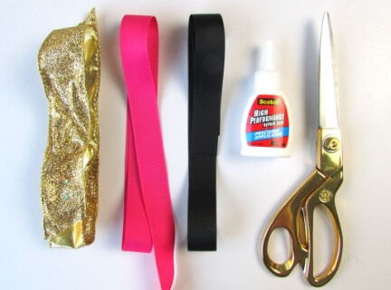 Materials to make large ribbon