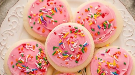 Pink Sprinkle Sugar Cookies